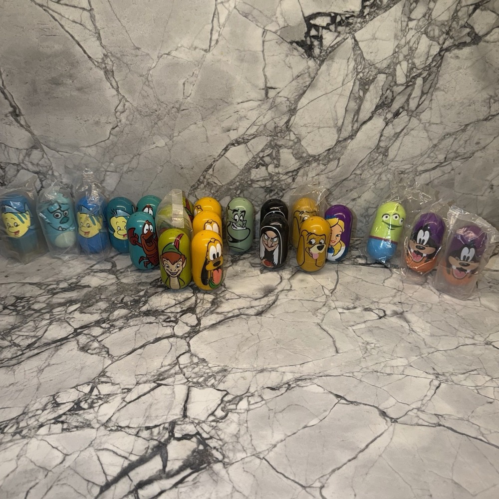 Kellogg's Disney Weeble Wobble Beans Lot Of 21